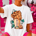 Pumpkin Spice Melting Pumpkin DTF Transfer DTF Heat Press Transfer from Sweet Tee Transfers