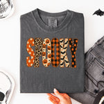 Spooky Patchwork Halloween DTF Transfer DTF Heat Press Transfer from Sweet Tee Transfers