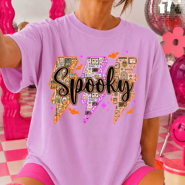 Spooky Halloween Lightning Bolts DTF Transfer DTF Heat Press Transfer from Sweet Tee Transfers