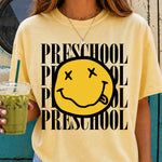Nirvana Preschool Smiley Face DTF Transfer DTF Heat Press Transfer from Sweet Tee Transfers