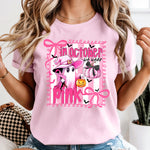 In October We Wear Pink Ghost DTF Transfer DTF Heat Press Transfer from Sweet Tee Transfers