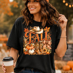 Fall with Hat and Boots DTF Transfer DTF Heat Press Transfer from Sweet Tee Transfers