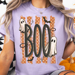 Boo Halloween Striped DTF Transfer DTF Heat Press Transfer from Sweet Tee Transfers