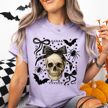 Skull Coquette DTF Transfer DTF Heat Press Transfer from Sweet Tee Transfers