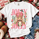 Retro Pink Jolly Nutcracker DTF Transfer DTF Heat Press Transfer from Sweet Tee Transfers