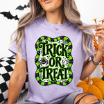 Trick or Treat Green DTF Transfer DTF Heat Press Transfer from Sweet Tee Transfers