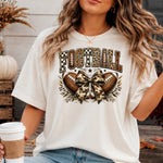 Football with Camo Bow DTF Transfer DTF Heat Press Transfer from Sweet Tee Transfers
