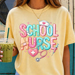 School Nurse Pastel DTF Transfer DTF Heat Press Transfer from Sweet Tee Transfers