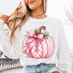 Breast Cancer Awareness Pink Pumpkin DTF Transfer DTF Heat Press Transfer from Sweet Tee Transfers