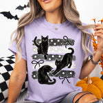 Three Black Cats Stripes DTF Transfer DTF Heat Press Transfer from Sweet Tee Transfers