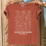Made for More Floral DTF Transfer DTF Heat Press Transfer from Sweet Tee Transfers