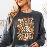 Thankful Checkered Polkadot Fall DTF Transfer DTF Heat Press Transfer from Sweet Tee Transfers