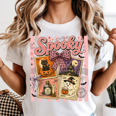 Preppy Spooky Stamps DTF Transfer DTF Heat Press Transfer from Sweet Tee Transfers