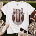 Football Faux Rhinestones DTF Transfer DTF Heat Press Transfer from Sweet Tee Transfers