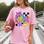 Coyotes School Mascot DTF Transfer – Checkered Design DTF Heat Press Transfer from Sweet Tee Transfers