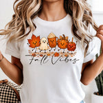 Fall Vibes Latte DTF Transfer DTF Heat Press Transfer from Sweet Tee Transfers
