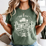 God Bless Cowgirls Boots White DTF Transfer DTF Heat Press Transfer from Sweet Tee Transfers
