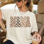 MAMA Mixed Pattern Faux Applique DTF Transfer DTF Heat Press Transfer from Sweet Tee Transfers