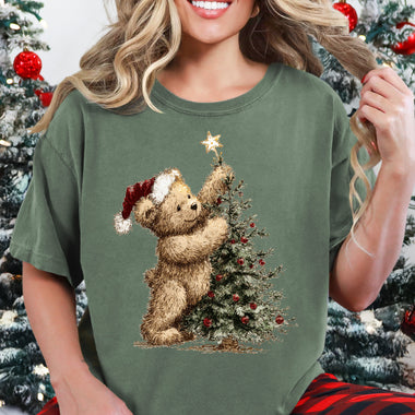 Bear Christmas Tree DTF Transfer DTF Heat Press Transfer from Sweet Tee Transfers