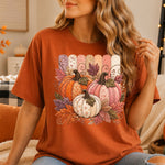 Rose Pumpkins Faux Embroidery Fall DTF Transfer DTF Heat Press Transfer from Sweet Tee Transfers