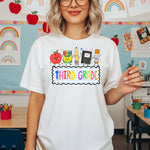 School Supplies Third Grade DTF Transfer DTF Heat Press Transfer from Sweet Tee Transfers