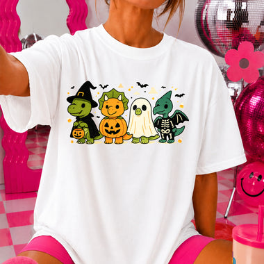 Spooky Cute Dinos DTF Transfer DTF Heat Press Transfer from Sweet Tee Transfers