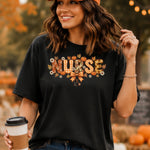 Fall Nurse with Pumpkins DTF Transfer DTF Heat Press Transfer from Sweet Tee Transfers