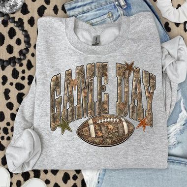 Game Day Camo Football DTF Transfer DTF Heat Press Transfer from Sweet Tee Transfers