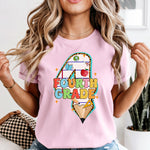 Pencil and Paper Fourth Grade DTF Transfer DTF Heat Press Transfer from Sweet Tee Transfers