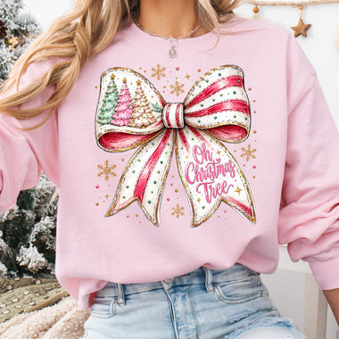 Oh Christmas Tree Bow DTF Transfer DTF Heat Press Transfer from Sweet Tee Transfers
