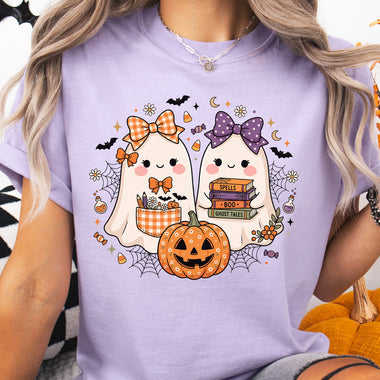 Sweet Halloween Ghost Duo DTF Transfer DTF Heat Press Transfer from Sweet Tee Transfers