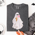 Sparkly Ghost Gum With Coffee DTF Transfer DTF Heat Press Transfer from Sweet Tee Transfers