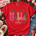 Holly Jolly String DTF Transfer DTF Heat Press Transfer from Sweet Tee Transfers