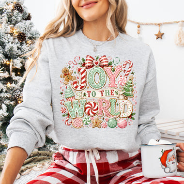 Joy to the World Pastel DTF Transfer DTF Heat Press Transfer from Sweet Tee Transfers