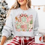 Joy to the World Pastel DTF Transfer DTF Heat Press Transfer from Sweet Tee Transfers