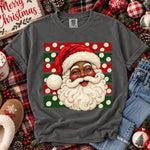 Santa Striped Polka Dots DTF Transfer DTF Heat Press Transfer from Sweet Tee Transfers