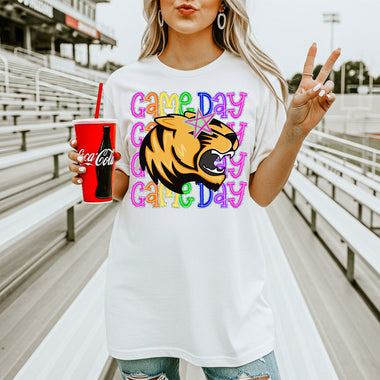 Mount Pleasant Tigers School Mascot DTF Transfer – Game Day DTF Heat Press Transfer from Sweet Tee Transfers