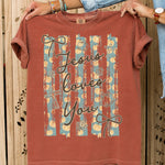 Jesus Loves You Fall DTF Transfer DTF Heat Press Transfer from Sweet Tee Transfers