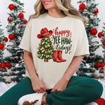 Happy Yee Haw-lidays Western Christmas Tree DTF Transfer DTF Heat Press Transfer from Sweet Tee Transfers