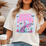 Spooky Mermaid Striped DTF Transfer DTF Heat Press Transfer from Sweet Tee Transfers