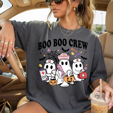 Boo Boo Crew Nurse DTF Transfer DTF Heat Press Transfer from Sweet Tee Transfers