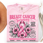 Breast Cancer Survivor DTF Transfer DTF Heat Press Transfer from Sweet Tee Transfers