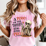 A Penny for Your Thoughts DTF Transfer DTF Heat Press Transfer from Sweet Tee Transfers