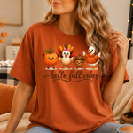 Hello Fall Vibes With Turkey and Duck DTF Transfer DTF Heat Press Transfer from Sweet Tee Transfers