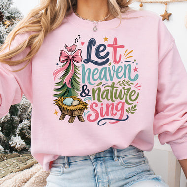 Let Heaven and Nature Sing Pastel DTF Transfer DTF Heat Press Transfer from Sweet Tee Transfers