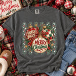 Holly Jolly Merry Christmas Ornaments DTF Transfer DTF Heat Press Transfer from Sweet Tee Transfers