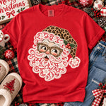Preppy Santa Lace Leopard DTF Transfer DTF Heat Press Transfer from Sweet Tee Transfers