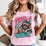 Feral Energy Raccoon DTF Transfer DTF Heat Press Transfer from Sweet Tee Transfers