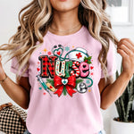Christmas Nurse DTF Transfer DTF Heat Press Transfer from Sweet Tee Transfers