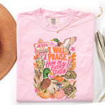 I Will Praise Him in Every Season Duck DTF Transfer DTF Heat Press Transfer from Sweet Tee Transfers
